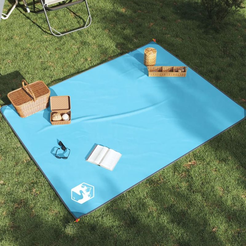 Sport si Outdoor - Camping - Accesorii camping si drumetii - Patura de picnic cu tarusi, albastru, 205x155 cm - Infinity.ro