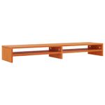 Casa si Gradina - Mobilier - Comode si corpuri - Comode - Stand pentru monitor, maro ceruit, 100x24x13 cm, lemn masiv pin - Infinity.ro
