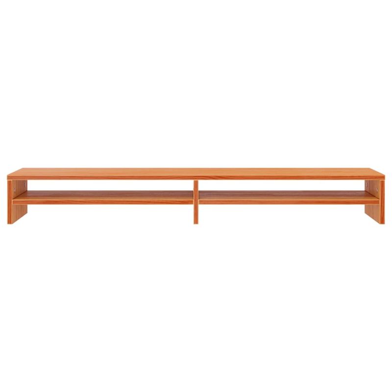 Casa si Gradina - Mobilier - Comode si corpuri - Comode - Stand pentru monitor, maro ceruit, 100x24x13 cm, lemn masiv pin - Infinity.ro