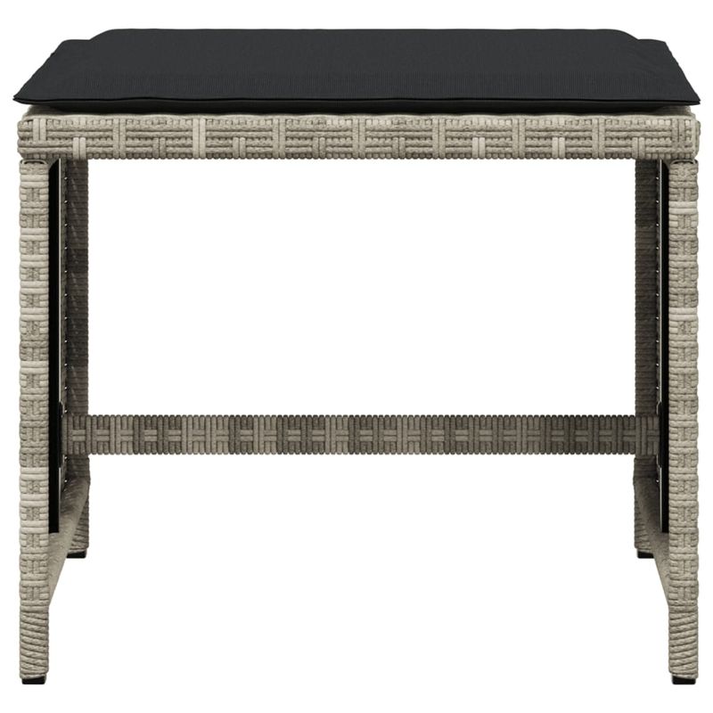 Casa si Gradina - Gradina si terasa - Mobilier exterior - Scaune si sezlonguri gradina - Scaune de gradina cu perne, 4 buc. gri deschis poliratan - Infinity.ro