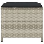 Casa si Gradina - Gradina si terasa - Mobilier exterior - Scaune si sezlonguri gradina - Scaune de gradina cu perne, 4 buc. gri deschis poliratan - Infinity.ro