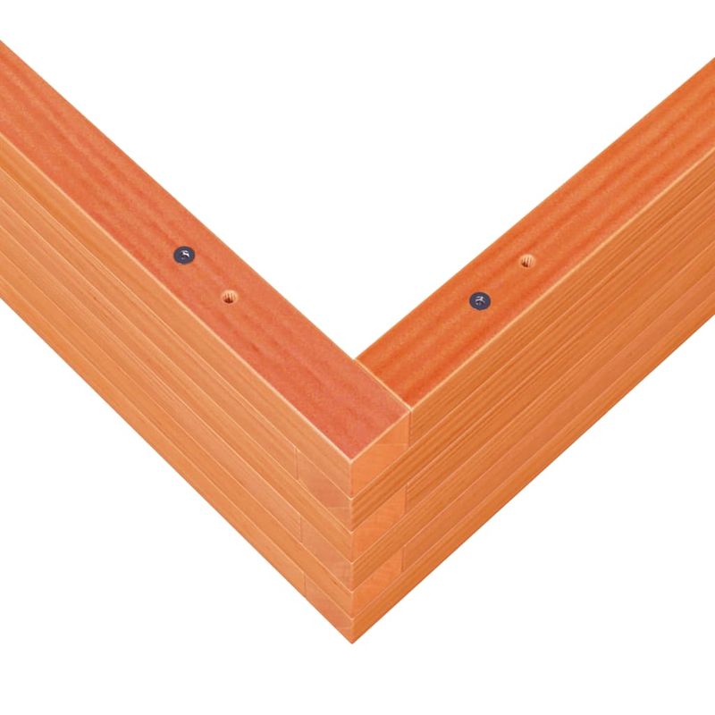 Casa si Gradina - Gradinarit si plante - Plante si ghivece - Ghivece si suporturi - Jardiniera de gradina, maro ceruit, 100x100x23cm lemn masiv pin - Infinity.ro