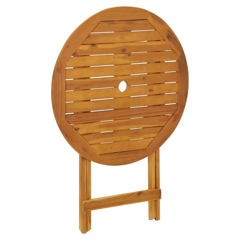 Casa si Gradina - Gradina si terasa - Mobilier exterior - Seturi mobila gradina - Set mobilier bistro, 3 piese, bej, polipropilena si lemn masiv - Infinity.ro
