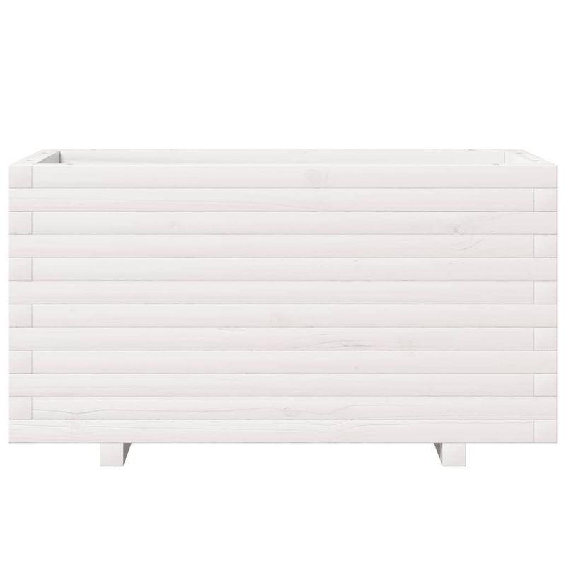 Casa si Gradina - Gradinarit si plante - Plante si ghivece - Ghivece si suporturi - Jardiniera de gradina, alb, 90x40x49,5 cm, lemn masiv de pin - Infinity.ro