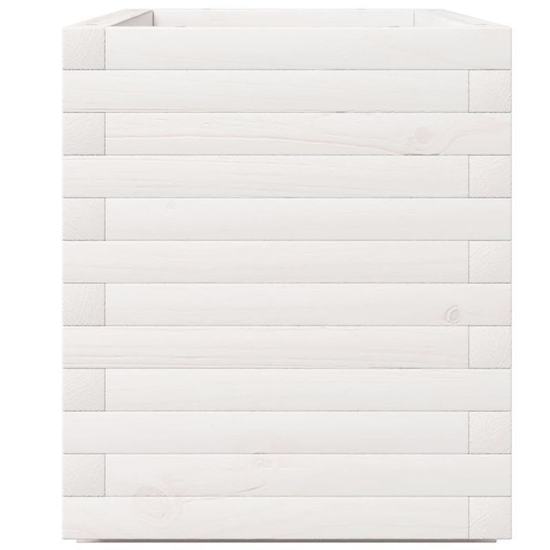 Casa si Gradina - Gradinarit si plante - Plante si ghivece - Ghivece si suporturi - Jardiniera de gradina, alb, 90x40x49,5 cm, lemn masiv de pin - Infinity.ro