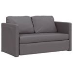 Casa si Gradina - Mobilier - Canapele si coltare - Canapele - Canapea extensibila 2 in 1, gri, 112x174x55 cm, piele ecologica - Infinity.ro