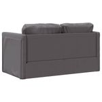 Casa si Gradina - Mobilier - Canapele si coltare - Canapele - Canapea extensibila 2 in 1, gri, 112x174x55 cm, piele ecologica - Infinity.ro
