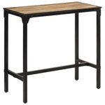 Sport si Outdoor - Camping - Mobilier pentru camping - Mese camping - Masa de bar, 110x55x107 cm, lemn masiv de mango nefinisat - Infinity.ro