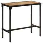 Sport si Outdoor - Camping - Mobilier pentru camping - Mese camping - Masa de bar, 110x55x107 cm, lemn masiv de mango nefinisat - Infinity.ro
