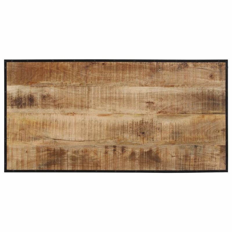 Sport si Outdoor - Camping - Mobilier pentru camping - Mese camping - Masa de bar, 110x55x107 cm, lemn masiv de mango nefinisat - Infinity.ro