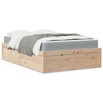 Casa si Gradina - Mobilier - Paturi si accesorii - Paturi - Pat cu saltea, 140x190 cm, lemn masiv pin - Infinity.ro