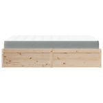 Casa si Gradina - Mobilier - Paturi si accesorii - Paturi - Pat cu saltea, 140x190 cm, lemn masiv pin - Infinity.ro