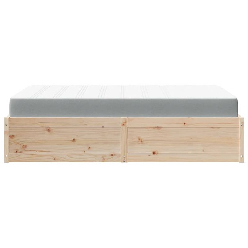 Casa si Gradina - Mobilier - Paturi si accesorii - Paturi - Pat cu saltea, 140x190 cm, lemn masiv pin - Infinity.ro