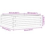 Casa si Gradina - Gradinarit si plante - Plante si ghivece - Ghivece si suporturi - Jardiniera de gradina, 70x70x23 cm, lemn masiv Douglas - Infinity.ro