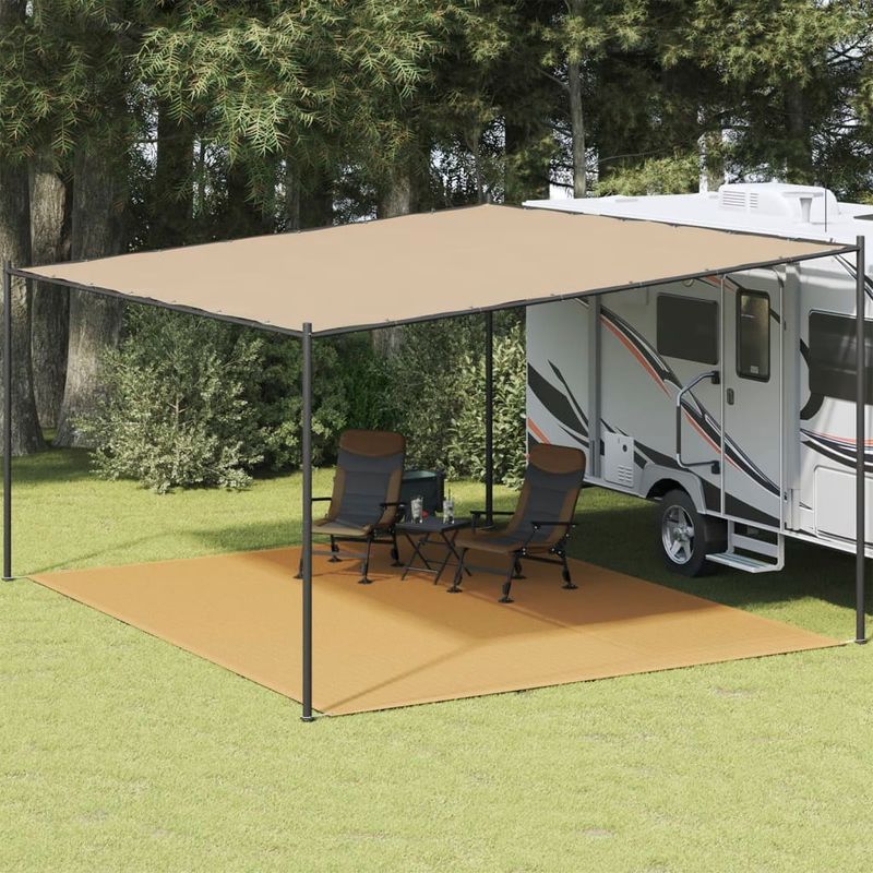 Sport si Outdoor - Camping - Accesorii corturi - Covor pentru cort, nisipiu, 400x500 cm, HDPE - Infinity.ro