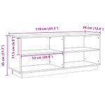 Casa si Gradina - Mobilier - Organizare si depozitare - Organizator incaltaminte - Pantofar, maro ceruit, 110x34x45 cm, lemn masiv de pin - Infinity.ro