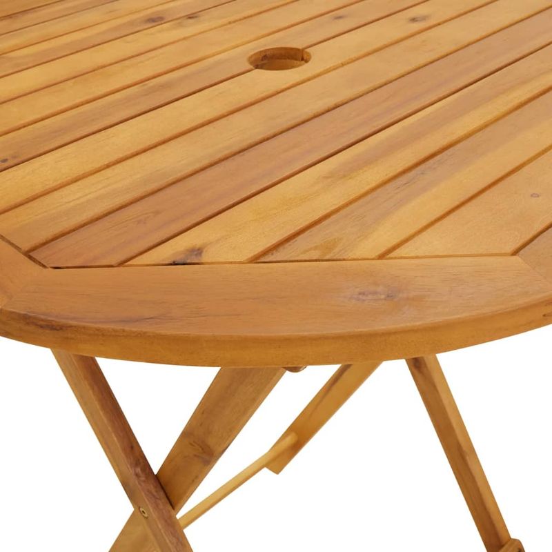 Casa si Gradina - Gradina si terasa - Mobilier exterior - Seturi mobila gradina - Set mobilier bistro, 3 piese, bej, polipropilena si lemn masiv - Infinity.ro