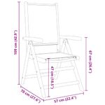 Casa si Gradina - Gradina si terasa - Mobilier exterior - Scaune si sezlonguri gradina - Scaune de gradina rabatabile 4 buc., textil antracit/lemn masiv - Infinity.ro