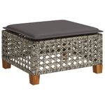 Casa si Gradina - Gradina si terasa - Mobilier exterior - Seturi mobila gradina - Set canapele de gradina, 7 piese, cu perne, gri, poliratan - Infinity.ro