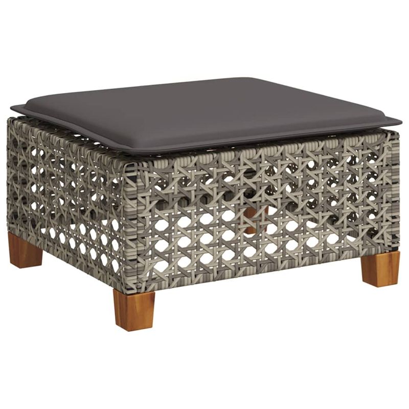 Casa si Gradina - Gradina si terasa - Mobilier exterior - Seturi mobila gradina - Set canapele de gradina, 7 piese, cu perne, gri, poliratan - Infinity.ro