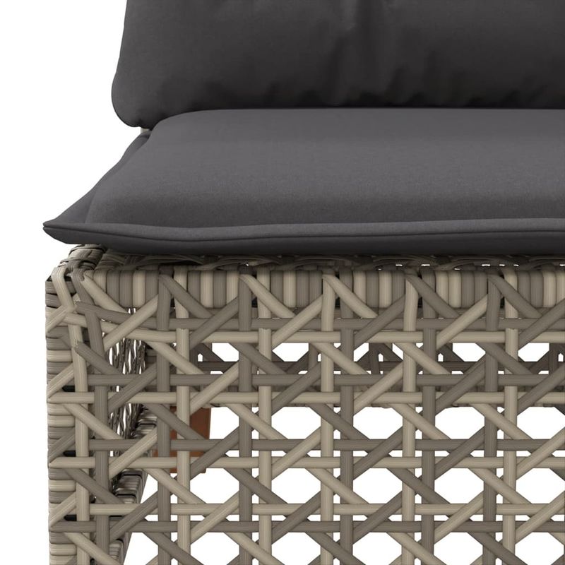 Casa si Gradina - Gradina si terasa - Mobilier exterior - Seturi mobila gradina - Set canapele de gradina, 7 piese, cu perne, gri, poliratan - Infinity.ro