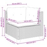 Casa si Gradina - Gradina si terasa - Mobilier exterior - Seturi mobila gradina - Set mobilier de gradina cu perne, 6 piese, negru, poliratan - Infinity.ro