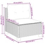 Casa si Gradina - Gradina si terasa - Mobilier exterior - Seturi mobila gradina - Set mobilier de gradina cu perne, 6 piese, negru, poliratan - Infinity.ro