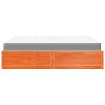 Casa si Gradina - Mobilier - Paturi si accesorii - Paturi - Pat cu saltea, maro ceruit, 180x200 cm, lemn masiv pin - Infinity.ro