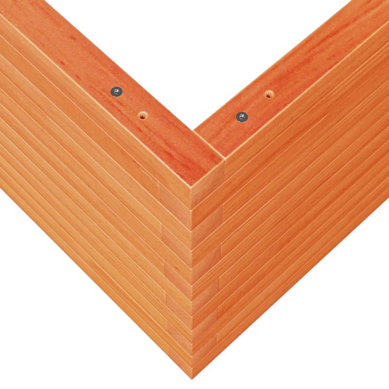 Casa si Gradina - Gradinarit si plante - Plante si ghivece - Ghivece si suporturi - Jardiniera gradina, maro ceruit, 60x60x45,5 cm, lemn masiv pin - Infinity.ro