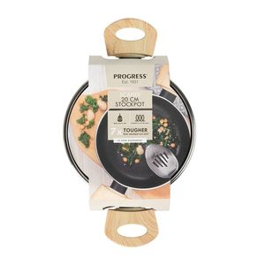 Oala cu capac PROGRESS Scandi Smartstone, 20 cm, 2.5L