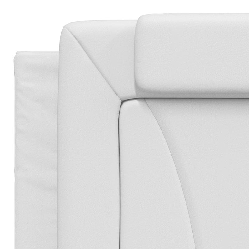 Casa si Gradina - Mobilier - Paturi si accesorii - Paturi - Cadru de pat cu tablie, alb, 180x200 cm, piele ecologica - Infinity.ro