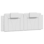 Casa si Gradina - Mobilier - Paturi si accesorii - Paturi - Cadru de pat cu lumini LED, alb, 140x200 cm, piele ecologica - Infinity.ro