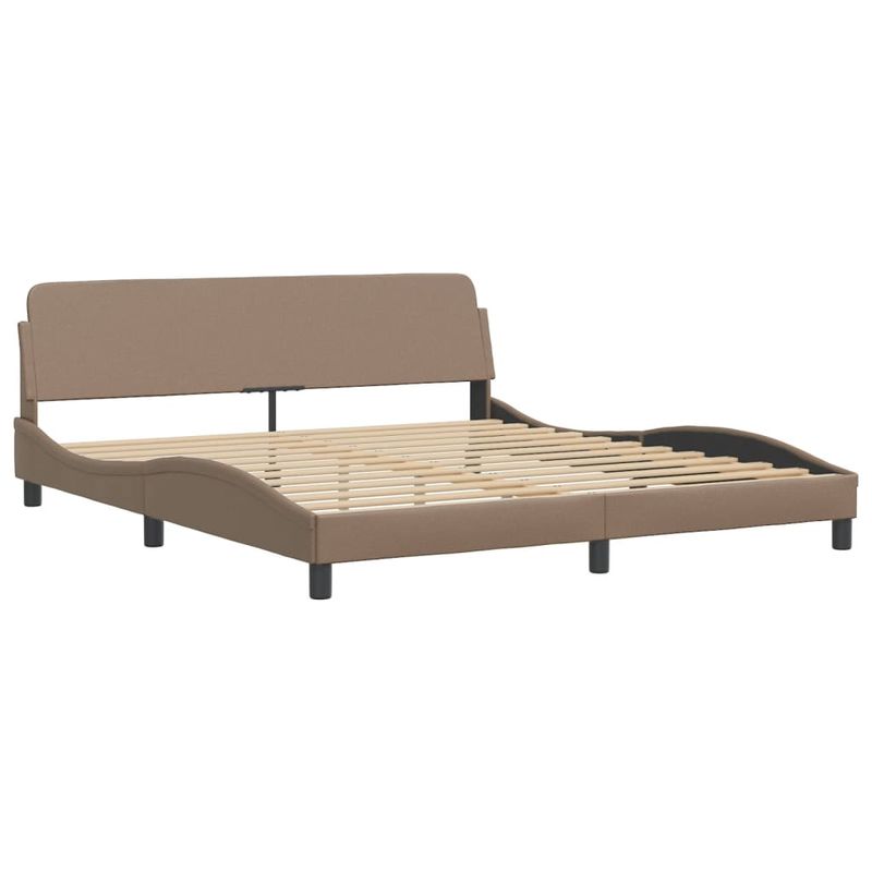 Casa si Gradina - Mobilier - Paturi si accesorii - Paturi - Pat cu saltea, cappuccino, 180x200cm piele ecologica - Infinity.ro