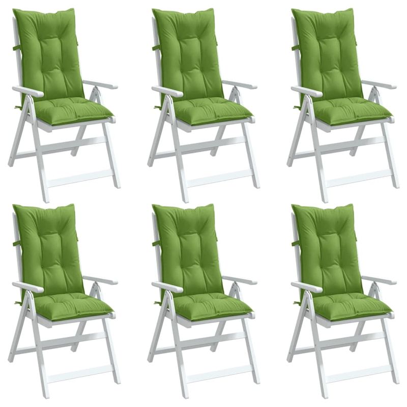 Casa si Gradina - Textile si covoare - Perne si pilote - Perne decorative - Perne scaun spatar inalt 6 buc. melanj verde 120x50x7 cm textil - Infinity.ro