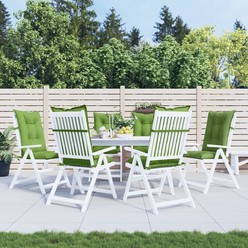 Casa si Gradina - Textile si covoare - Perne si pilote - Perne decorative - Perne scaun spatar inalt 6 buc. melanj verde 120x50x7 cm textil - Infinity.ro