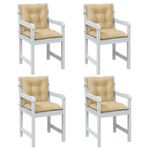 Casa si Gradina - Textile si covoare - Perne si pilote - Perne decorative - Perne scaun cu spatar mic, 4 buc. melanj bej 100x50x7 cm textil - Infinity.ro