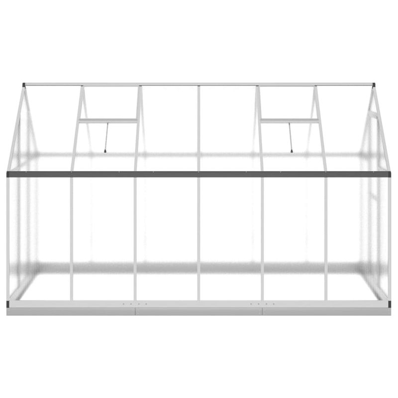 Casa si Gradina - Gradinarit si plante - Sere si solarii - Sere cu cadru de baza, argintiu, 334x169x202 cm, aluminiu - Infinity.ro