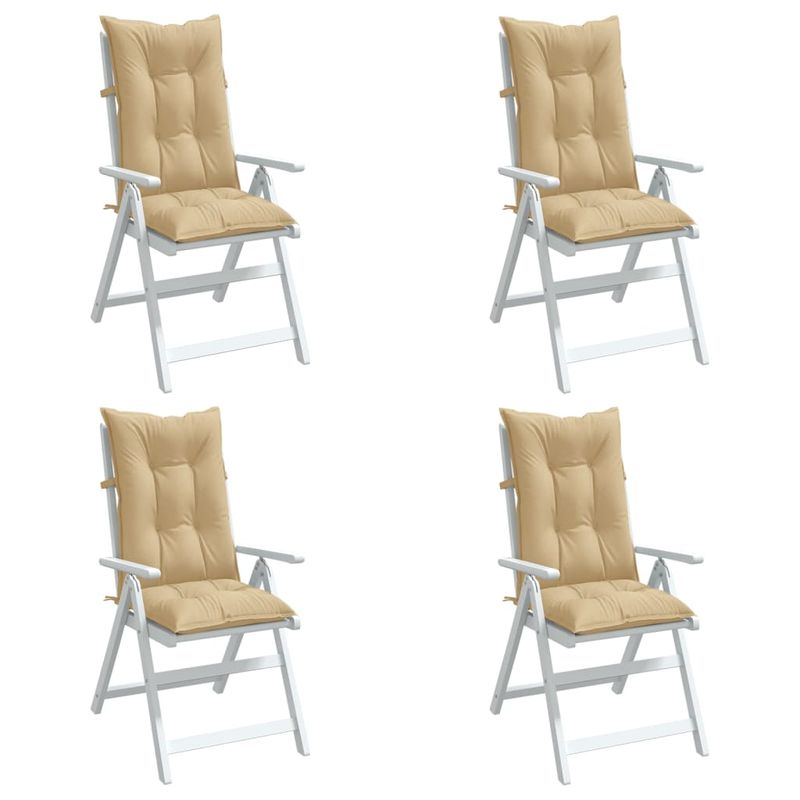Casa si Gradina - Textile si covoare - Perne si pilote - Perne decorative - Perne scaun cu spatar inalt 4 buc. melanj bej 120x50x7cm textil - Infinity.ro