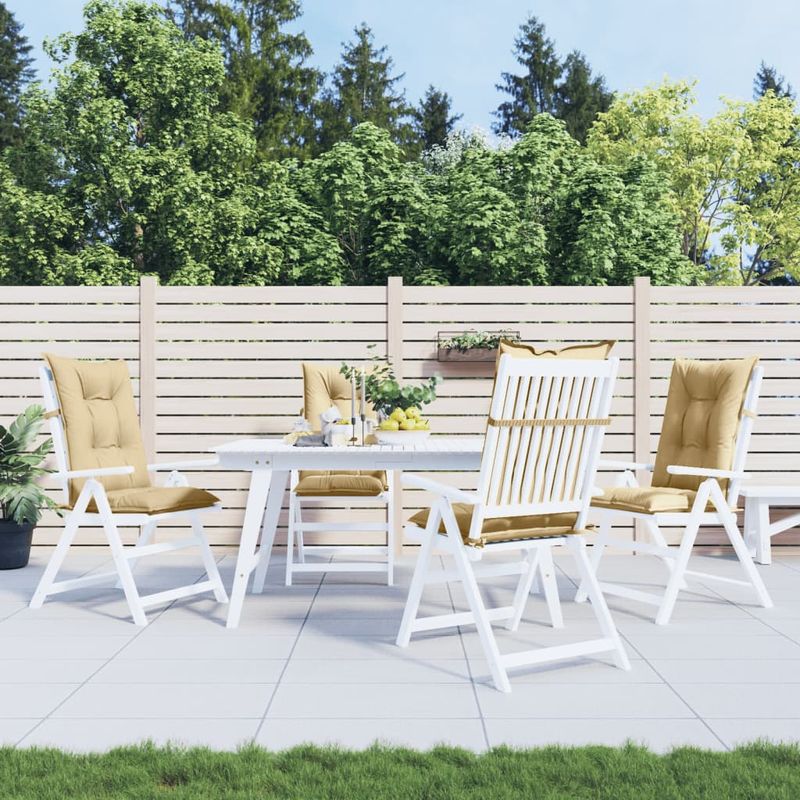 Casa si Gradina - Textile si covoare - Perne si pilote - Perne decorative - Perne scaun cu spatar inalt 4 buc. melanj bej 120x50x7cm textil - Infinity.ro