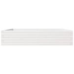 Casa si Gradina - Gradinarit si plante - Plante si ghivece - Ghivece si suporturi - Jardiniera de gradina, alb, 110x110x23 cm, lemn masiv de pin - Infinity.ro