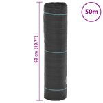 Casa si Gradina - Gradinarit si plante - Sere si solarii - Membrana antiburuieni, negru, 0,5x50 m, PP - Infinity.ro