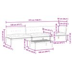 Casa si Gradina - Gradina si terasa - Mobilier exterior - Canapele si fotolii gradina - Set canapele de gradina cu perne din paleti 4 piese lemn acacia, model colț + 2x mijloc + masă, maro închis - Infinity.ro