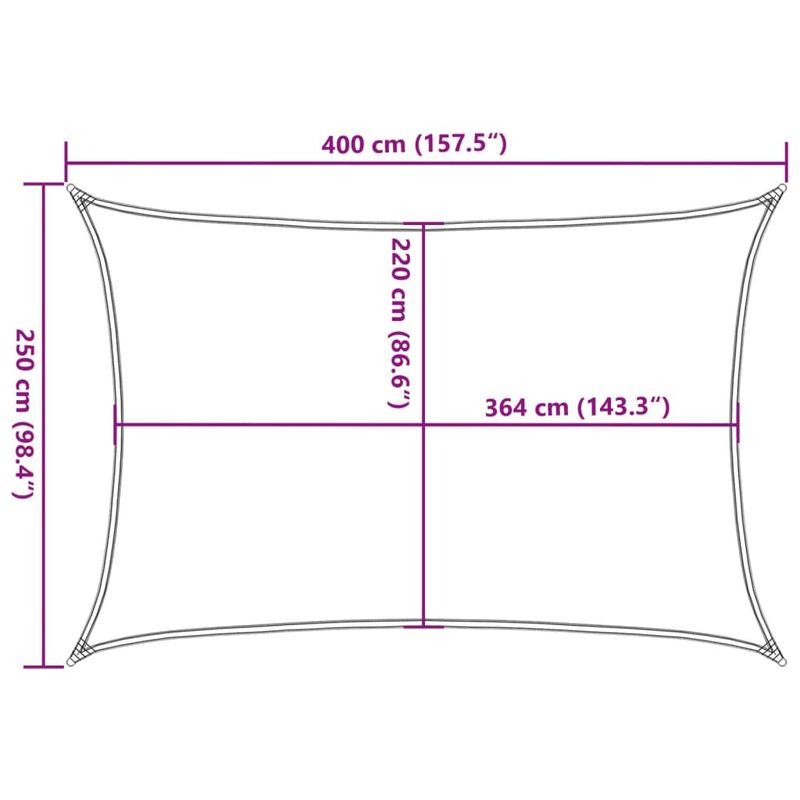Casa si Gradina - Gradina si terasa - Umbrele si pavilioane - Umbrele - Parasolar, nisipiu, 4x2,5 m, 100% poliester Oxford - Infinity.ro