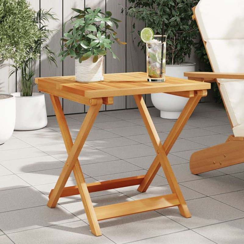 Casa si Gradina - Gradina si terasa - Mobilier exterior - Mese gradina - Masa de gradina pliabila, 50x50x50 cm, lemn masiv acacia - Infinity.ro