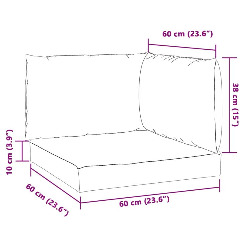 Casa si Gradina - Gradina si terasa - Mobilier exterior - Perne decorative exterior - Perne de paleti, 3 buc., melanj antracit, material textil - Infinity.ro