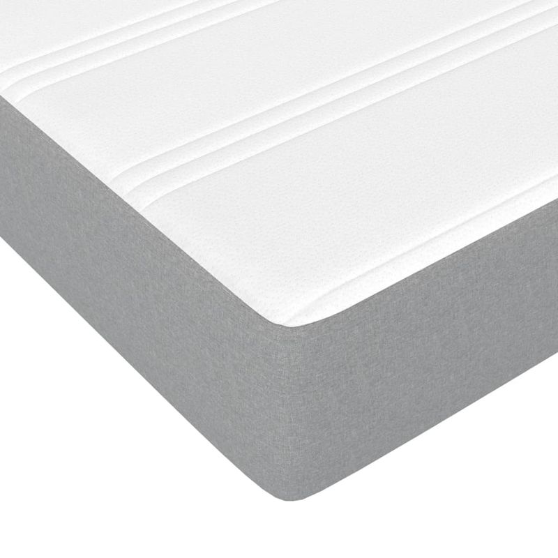 Casa si Gradina - Mobilier - Paturi si accesorii - Paturi - Pat cu saltea, 200x200 cm, alb, lemn masiv de pin - Infinity.ro
