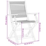 Casa si Gradina - Gradina si terasa - Mobilier exterior - Seturi mobila gradina - Set mobilier bistro, 3 piese, bej, polipropilena si lemn masiv - Infinity.ro