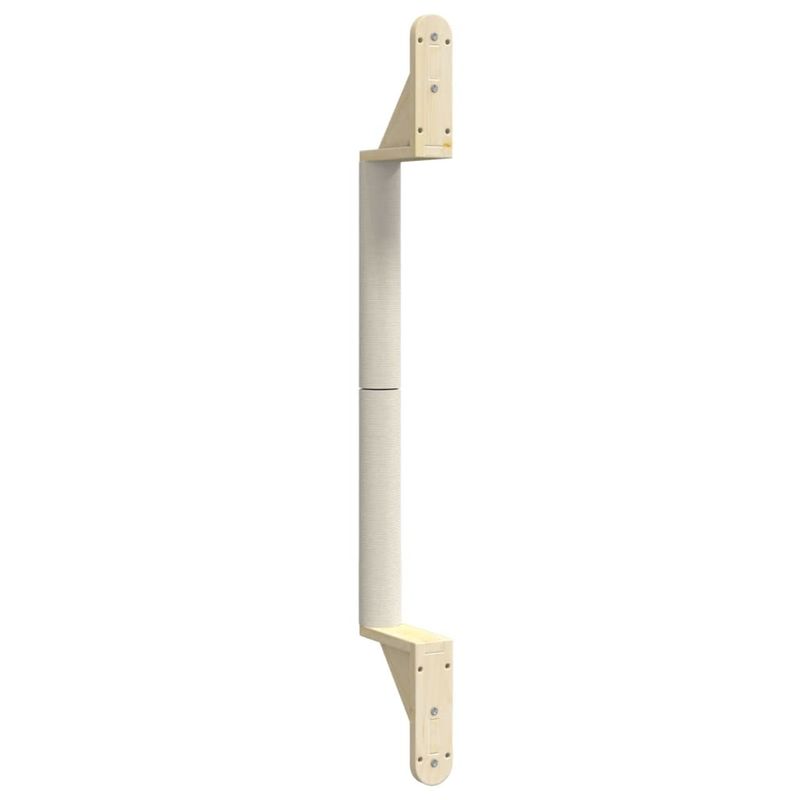 Petshop - Accesorii petshop - Jucarii animale - Ansambluri de joaca - Ansamblu zgariat pentru pisici, montat pe perete, 109 cm sisal, gri închis - Infinity.ro