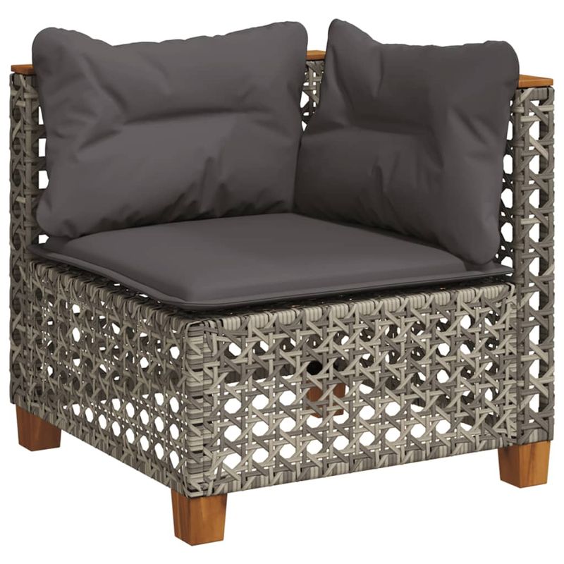 Casa si Gradina - Gradina si terasa - Mobilier exterior - Seturi mobila gradina - Set canapele de gradina cu perne, 8 piese, gri, poliratan - Infinity.ro
