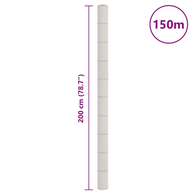 Casa si Gradina - Gradinarit si plante - Sere si solarii - Membrana antiburuieni, alb, 2x150 m, PP - Infinity.ro
